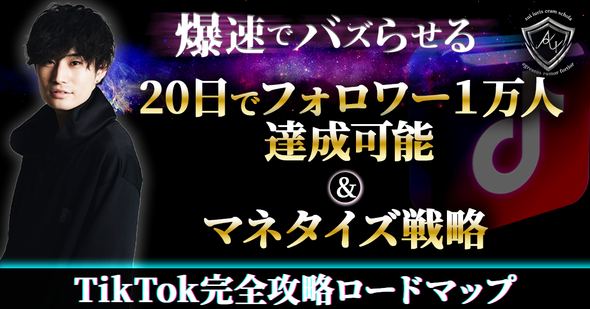 TikTok完全攻略ロードマップのアイキャッチ画像
